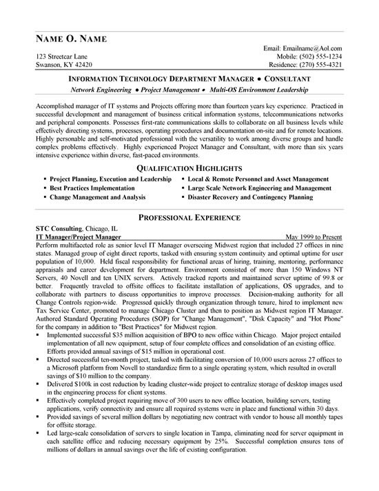 Resume for management consulting jobs